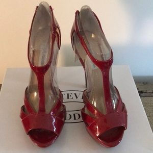 Red Patent Heels